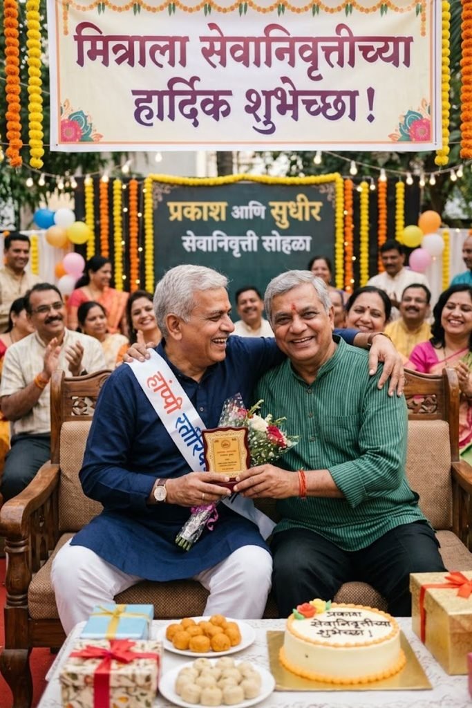 Retirement Wishes for a Friend | मित्राला सेवानिवृत्तीच्या शुभेच्छा