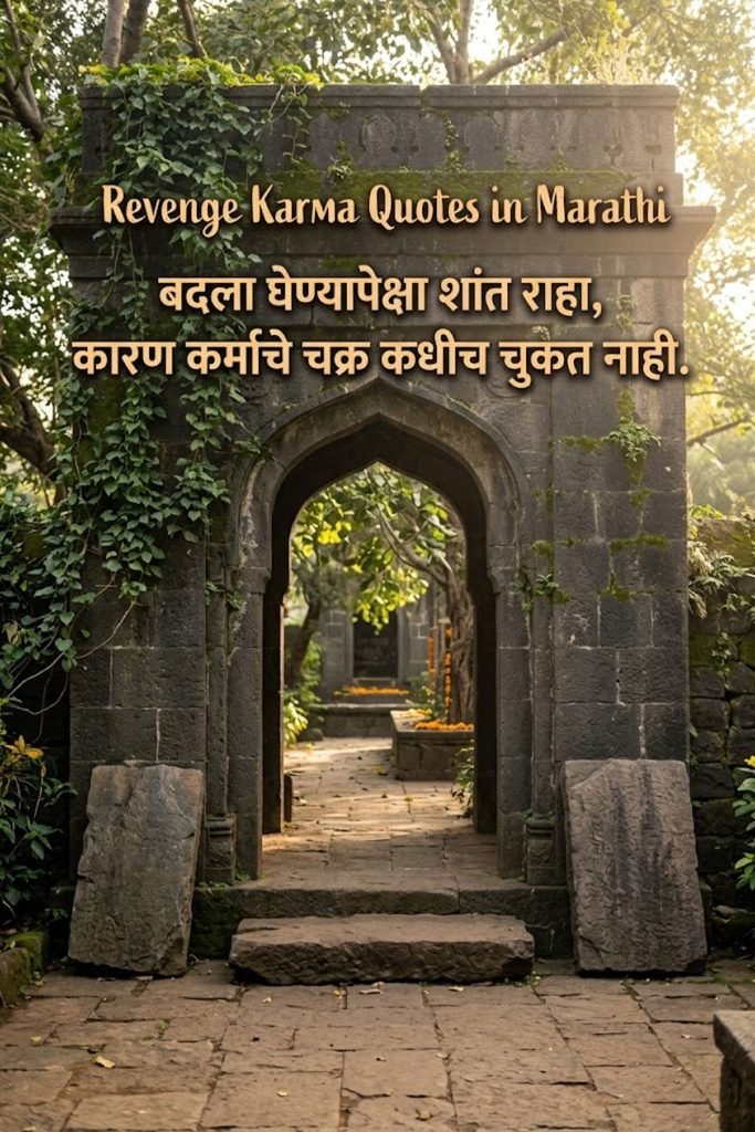 Revenge Karma Quotes in Marathi