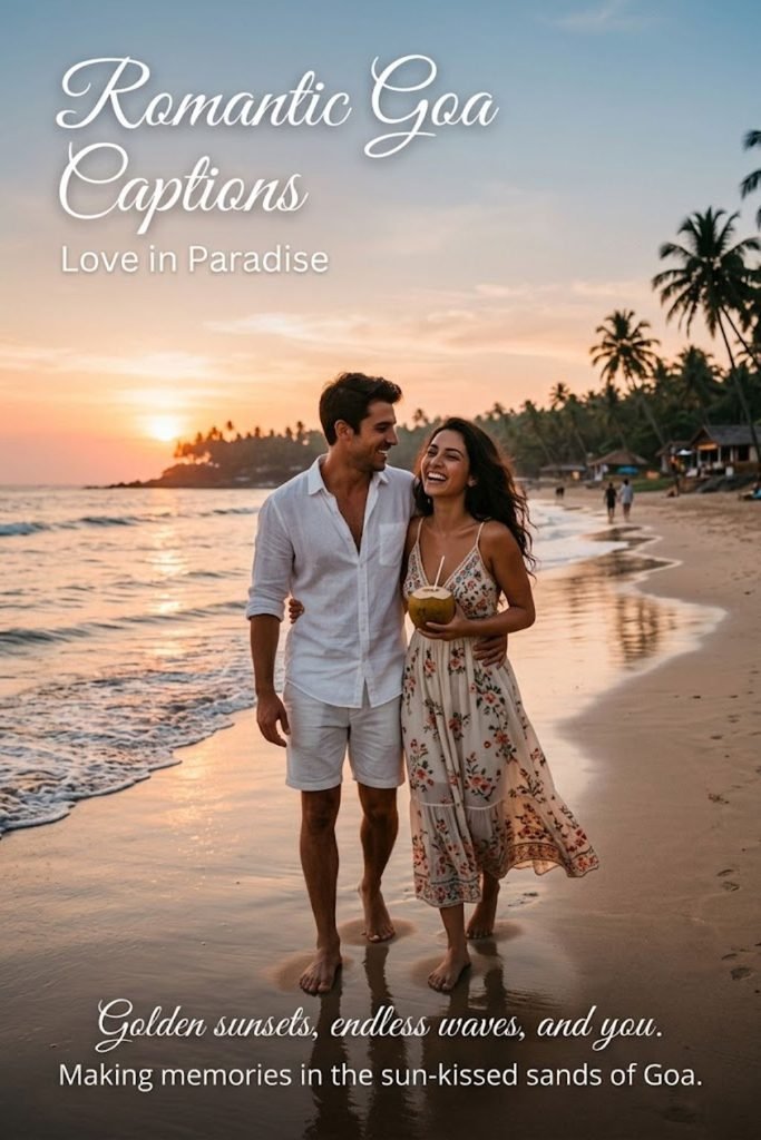 Romantic Goa Captions