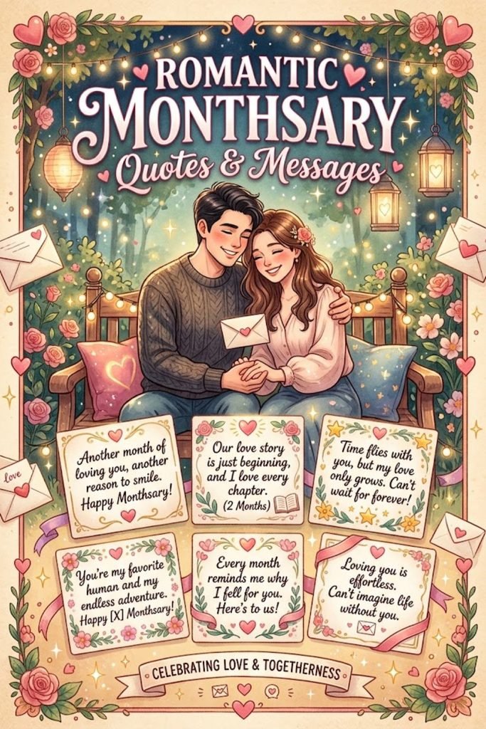 Romantic Monthsary Quotes & Messages 💌