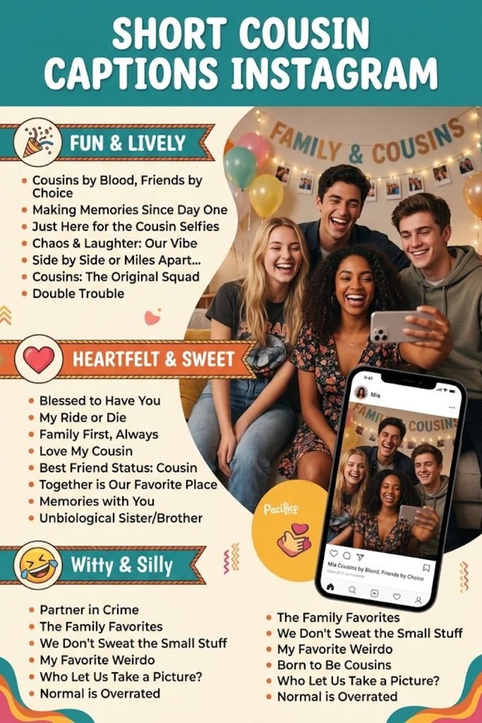 Short Cousin Captions Instagram
