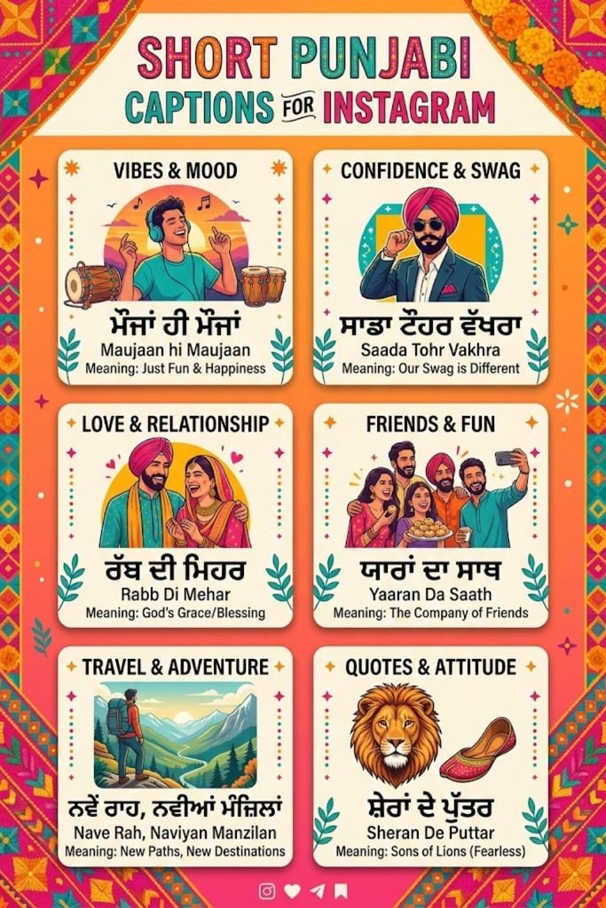 Short Punjabi Captions for Instagram