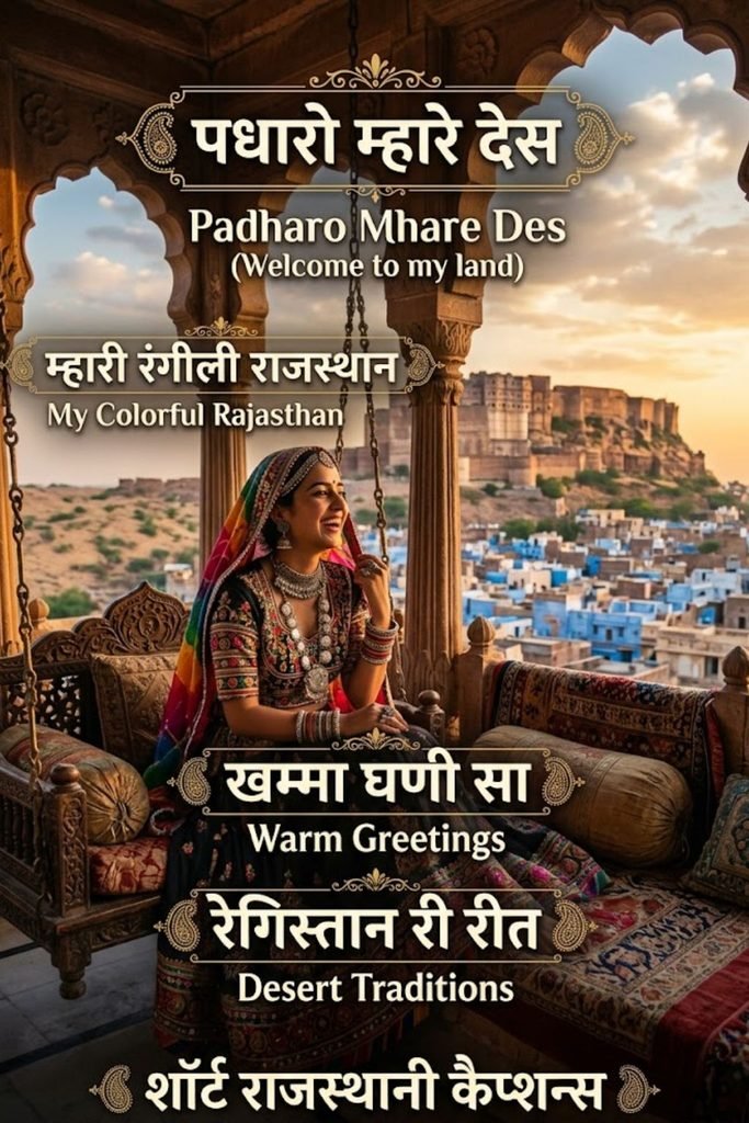 Short Rajasthani Captions for Instagram ✨