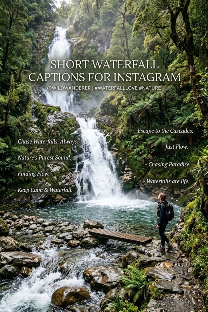 Short Waterfall Captions for Instagram