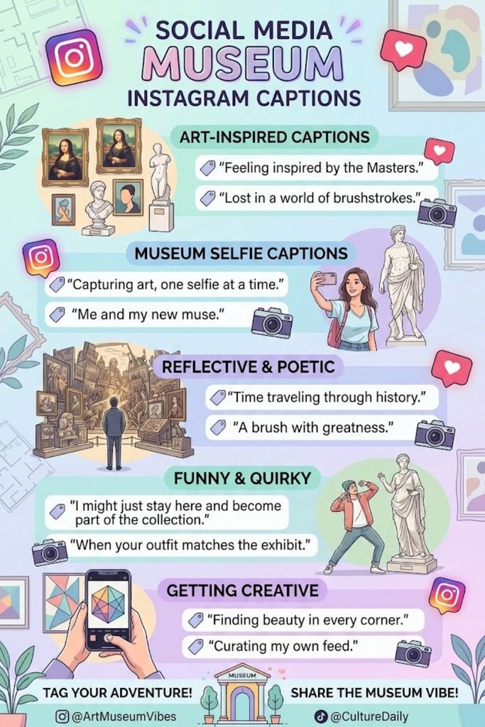 Social Media Museum Instagram Captions