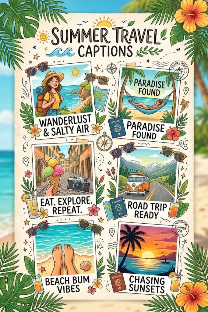Summer Travel Captions