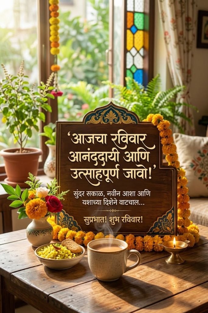 Sunday Good Morning Quotes in Marathi
