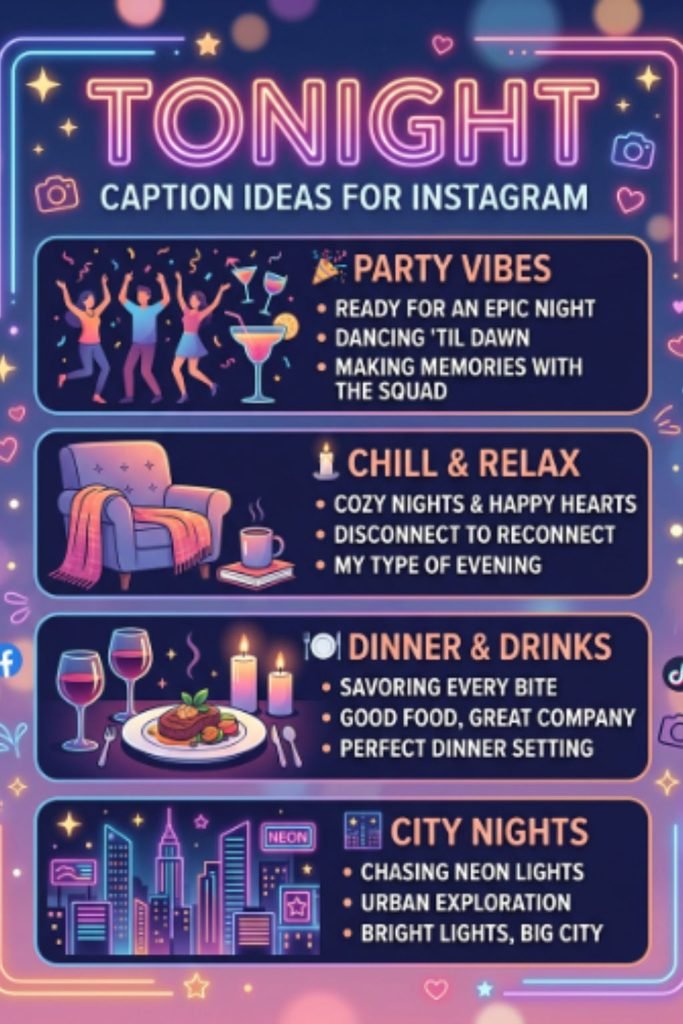 Tonight Captions for Instagram