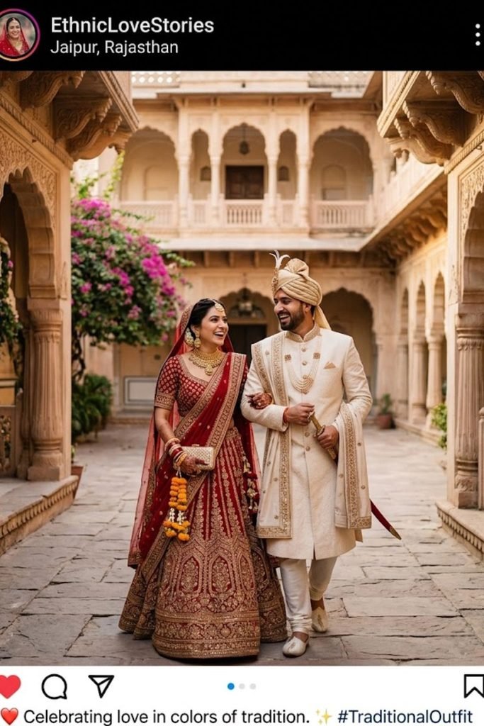Traditional Outfit Couple Captions for Instagram