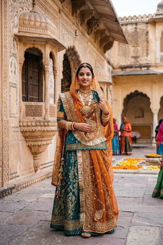 Traditional Rajputi Look Captions