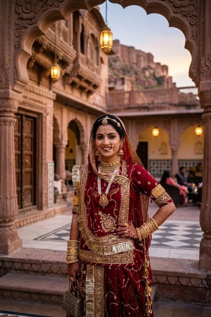 Traditional Rajputi Look Captions 🏰
