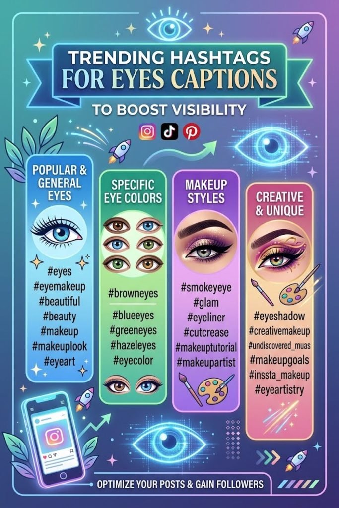 Trending Hashtags for Eyes Captions to Boost Visibility