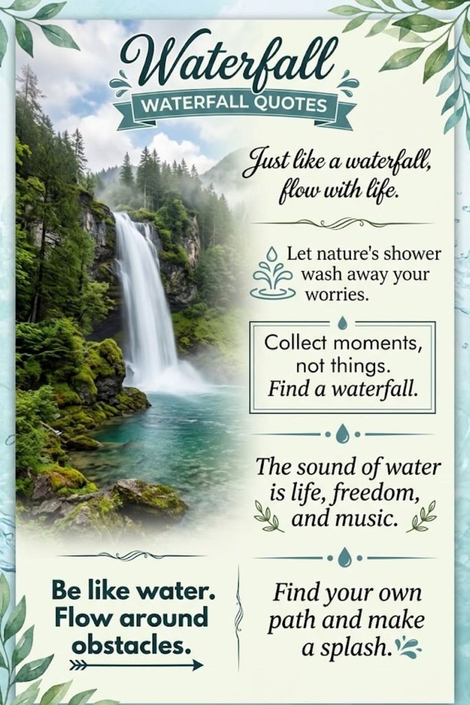 Waterfall Quotes for Instagram