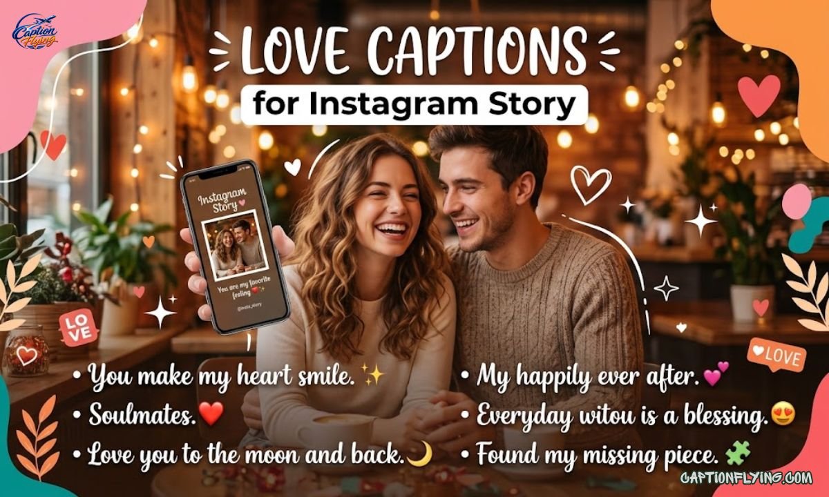 160+ Best One Line Love Captions for Instagram Story | Short, Romantic, Cute & Heart-Touching Love Captions
