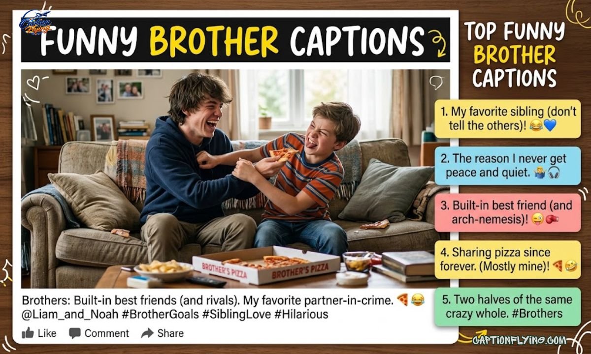 180 Funny Brother Captions for those Hilarious Brother Moments