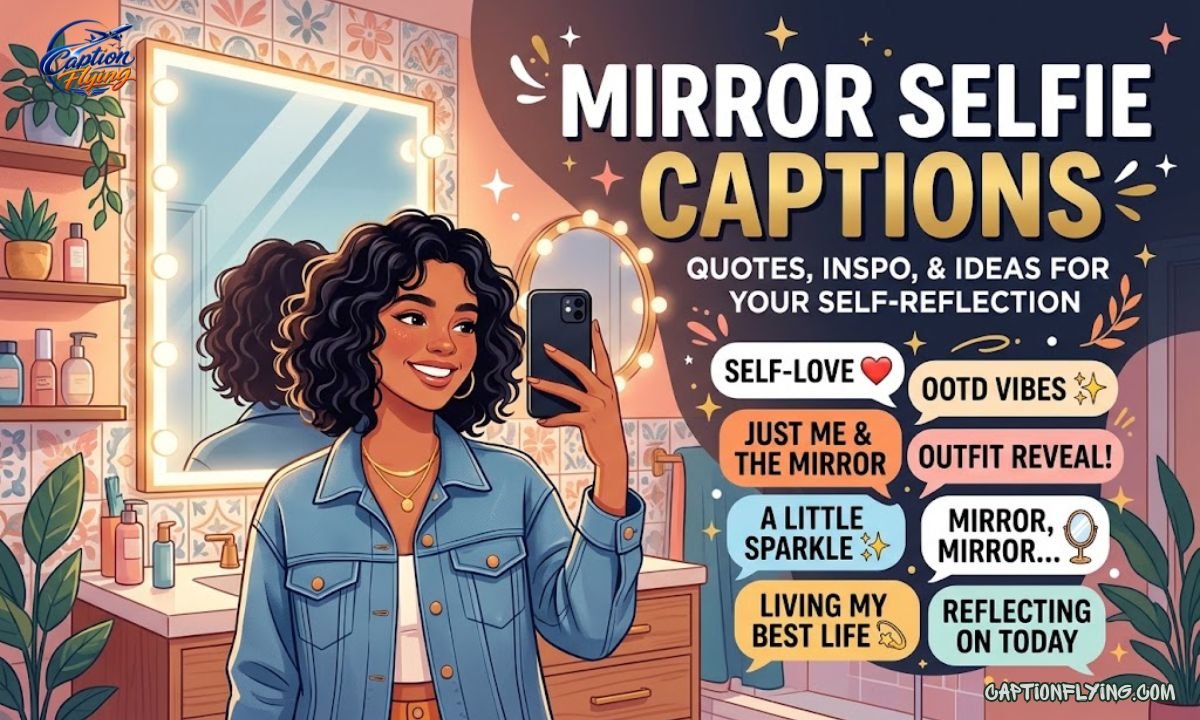 280+ Mirror Selfie Captions 2026