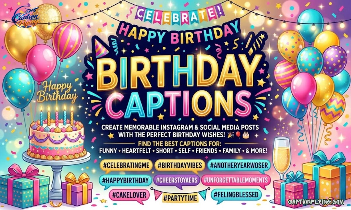 190+ Birthday Captions for Love: Romantic to Funny Ideas (2026)