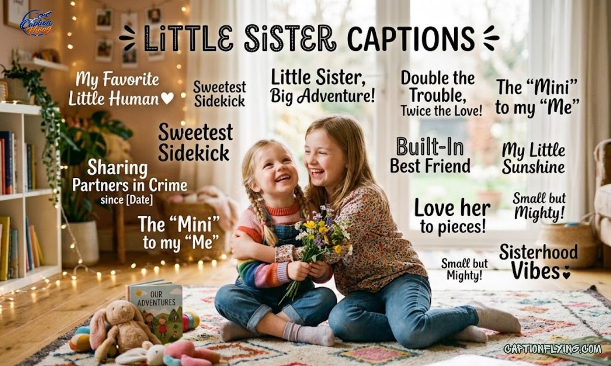 200+ Best Little Sister Captions for Instagram | Cute, Funny, Heart-Touching, Sassy & Lovely Sister Captions