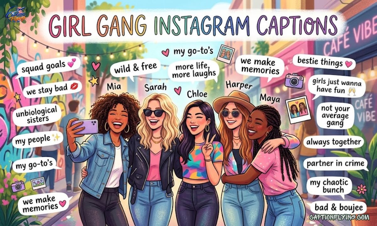 230+ Best Girl Gang Instagram Captions | Cute, Funny, Sassy, Stylish & Best Friend Squad Captions