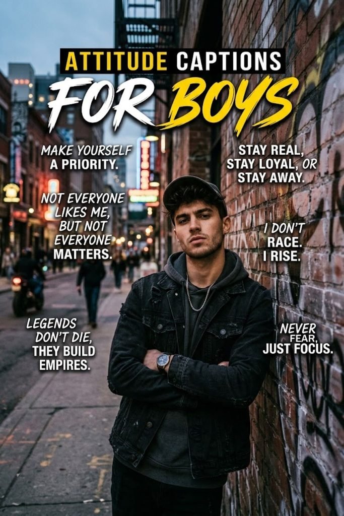 Attitude Captions for Boys