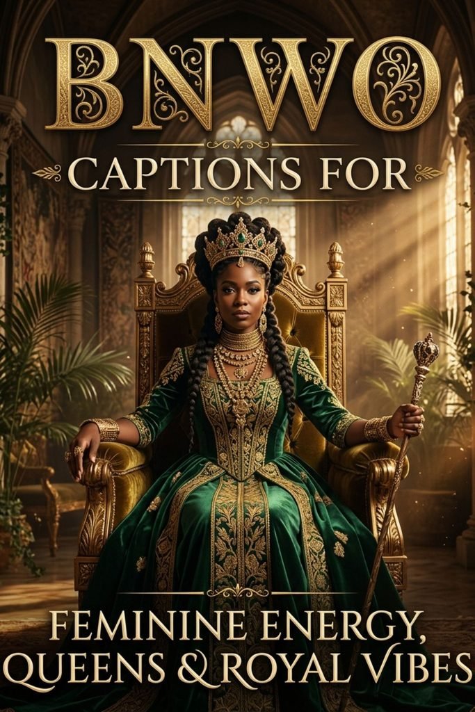 BNWO Captions for Feminine Energy, Queens & Royal Vibes