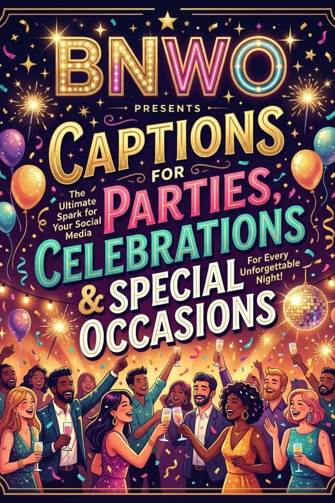 BNWO Captions for Parties, Celebrations & Special Occasions