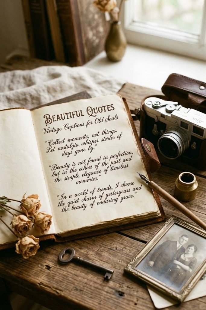 Beautiful Quotes for Vintage Instagram Captions