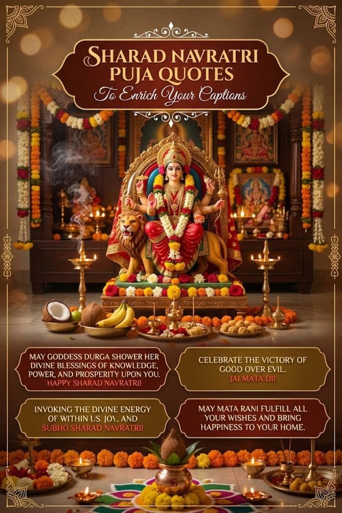 Beautiful Sharad Navratri Puja Quotes To Enrich Your Captions
