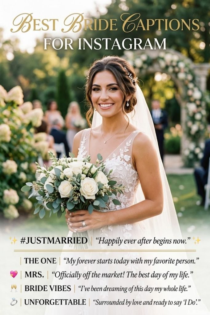 Best Bride Captions for Instagram