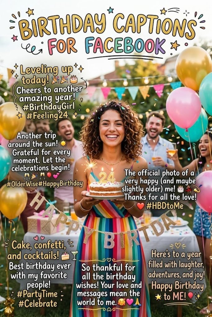 Birthday Captions for Facebook
