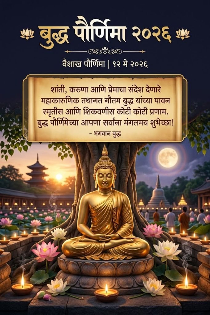 Buddha Purnima 2026 Quotes In Marathi