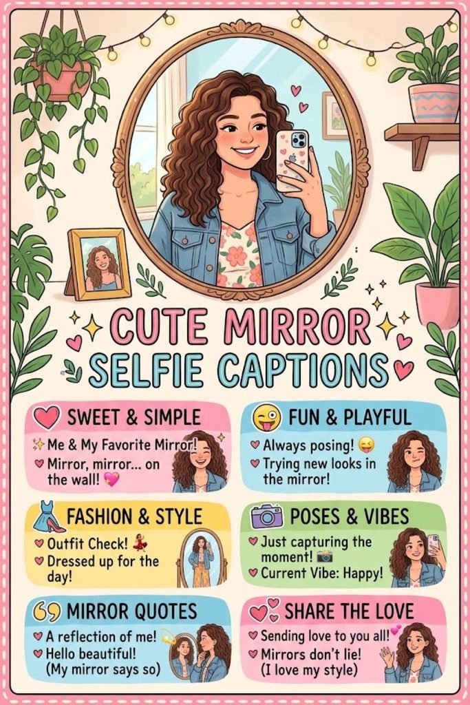 Cute Mirror Selfie Captions