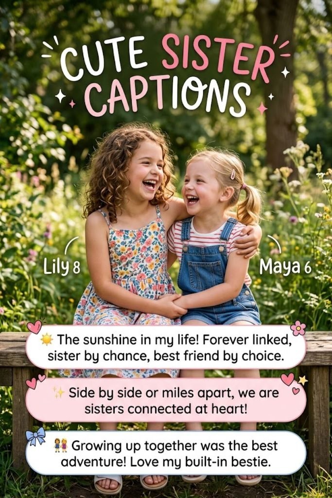 Cute Sister Captions