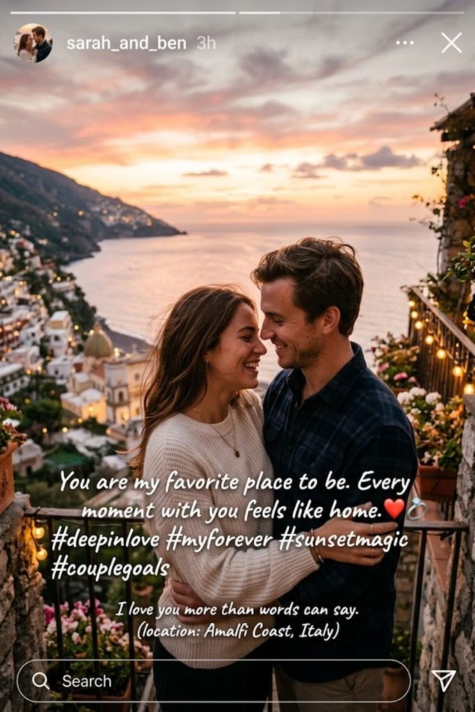 Deep Love Captions for Instagram Story