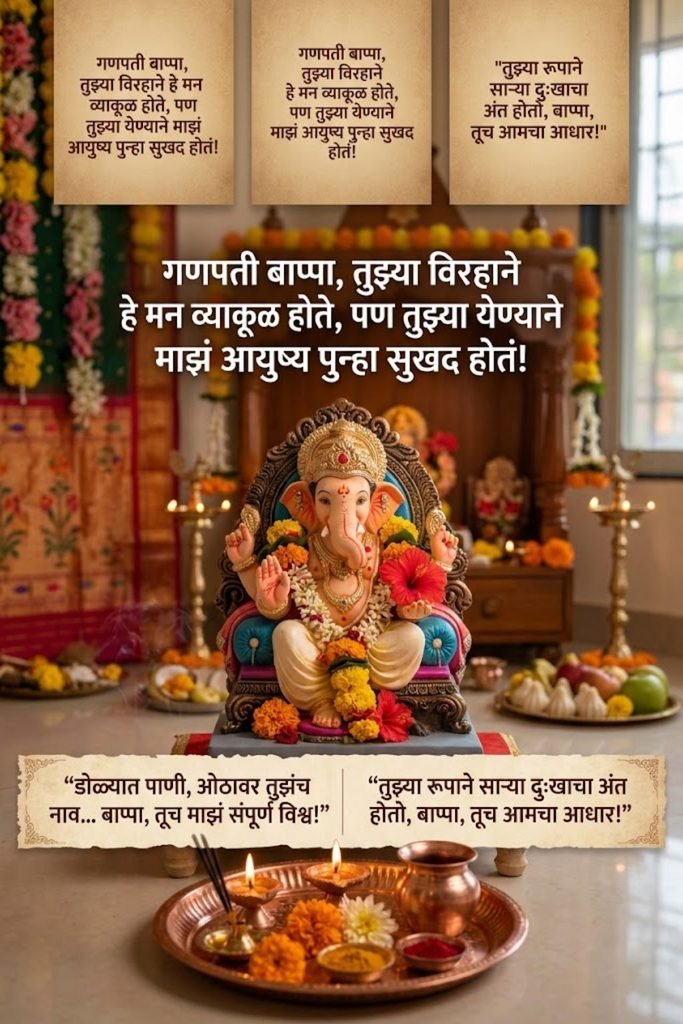 Emotional Ganpati Quotes in Marathi
