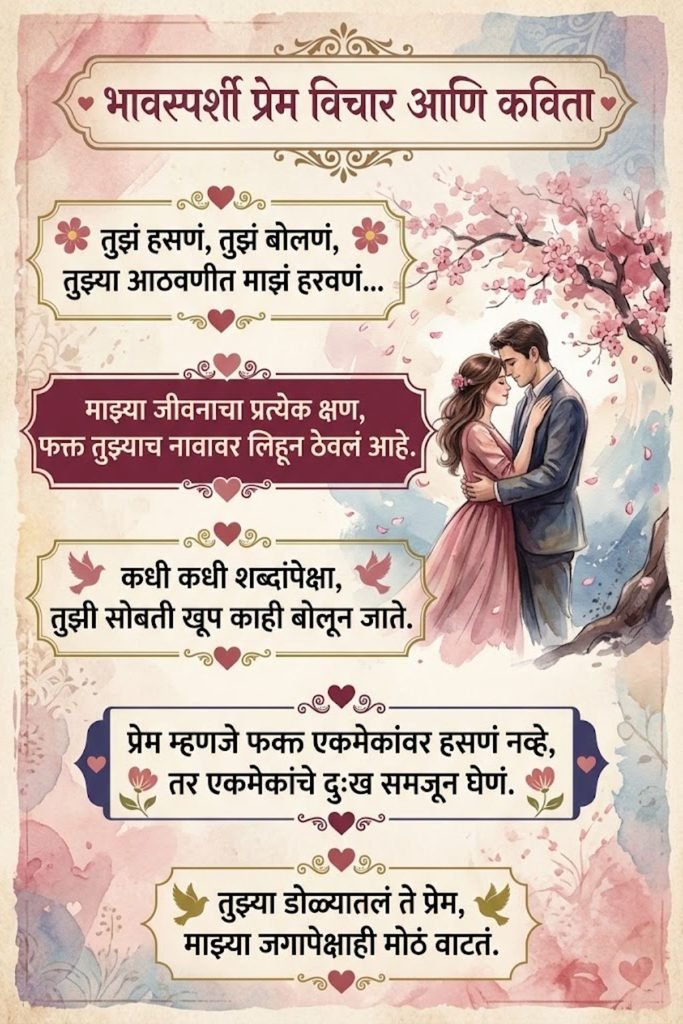 Emotional Heart Touching Love Quotes in Marathi