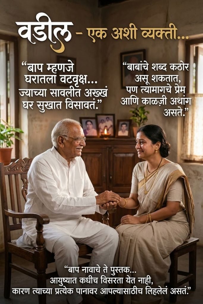 Emotional Quotes on Father in Marathi