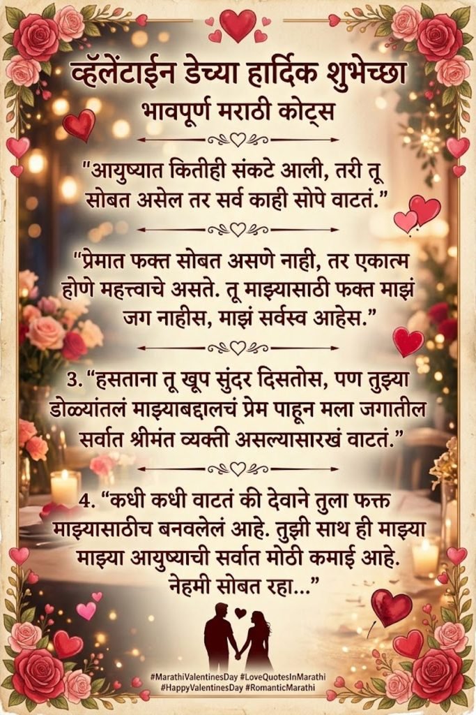 Emotional Valentine Day Quotes in Marathi