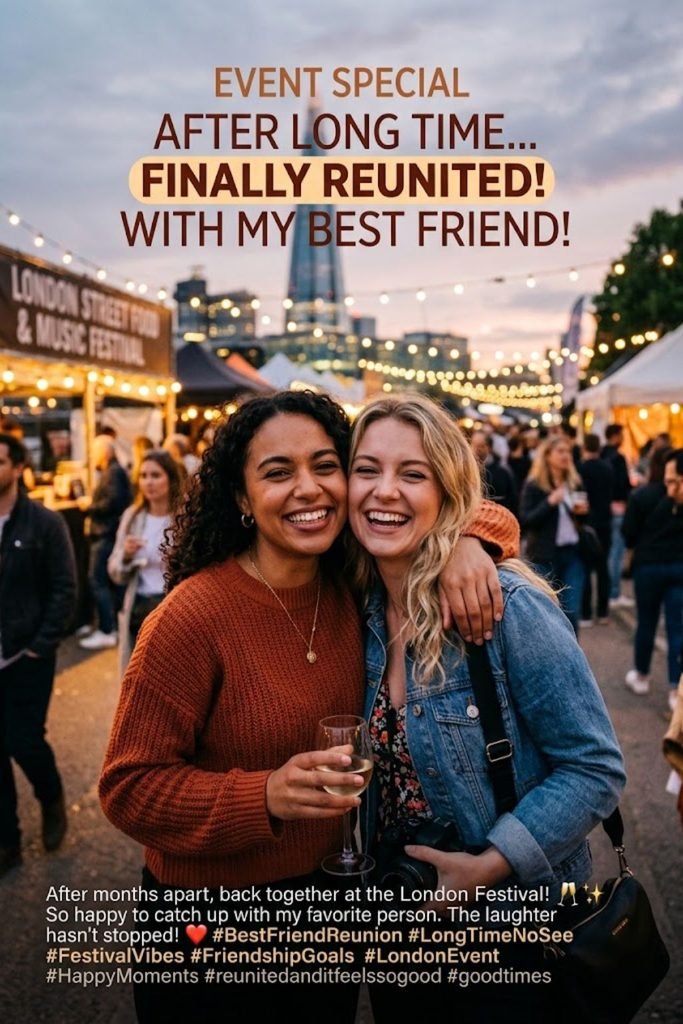 Event Special After Long Time Meet My Friend Captions For Instagram