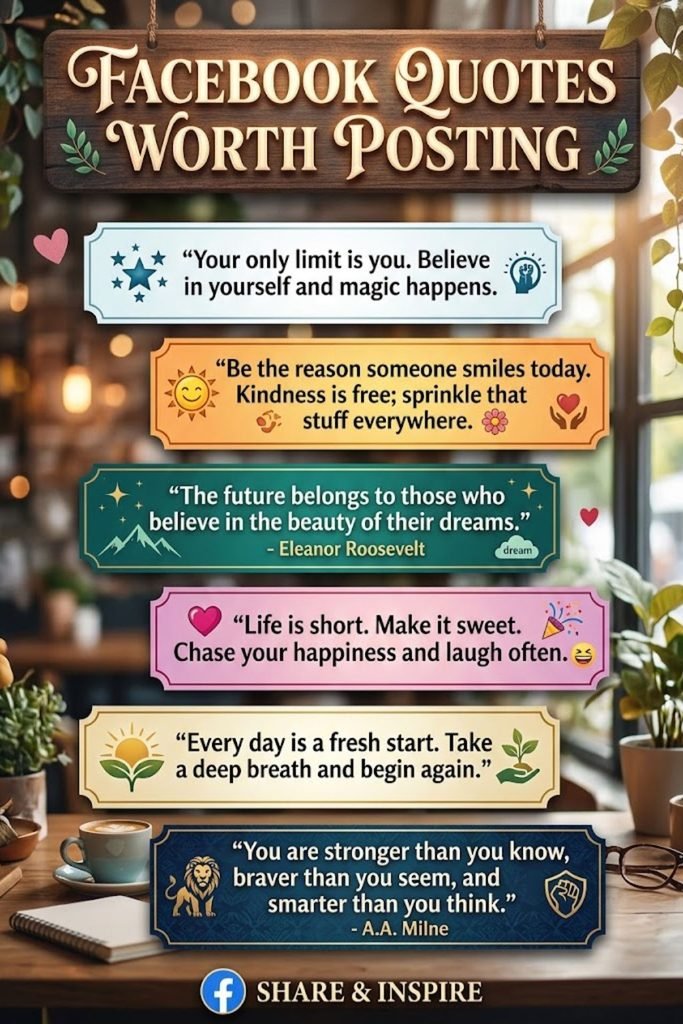 Facebook Quotes Worth Posting