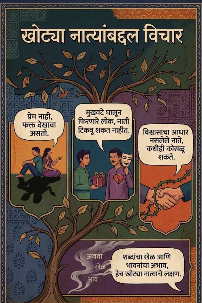 Fake Relationship Quotes in Marathi