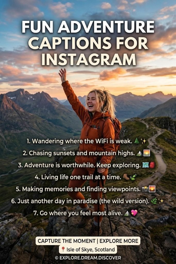 Fun Adventure Captions for Instagram