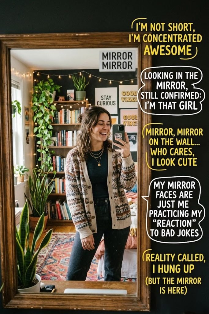 Funny Mirror Selfie Captions
