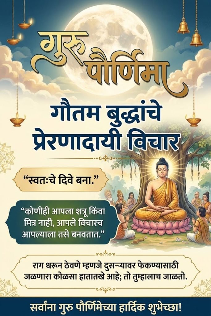 Guru Purnima Gautam Buddha Quotes In Marathi