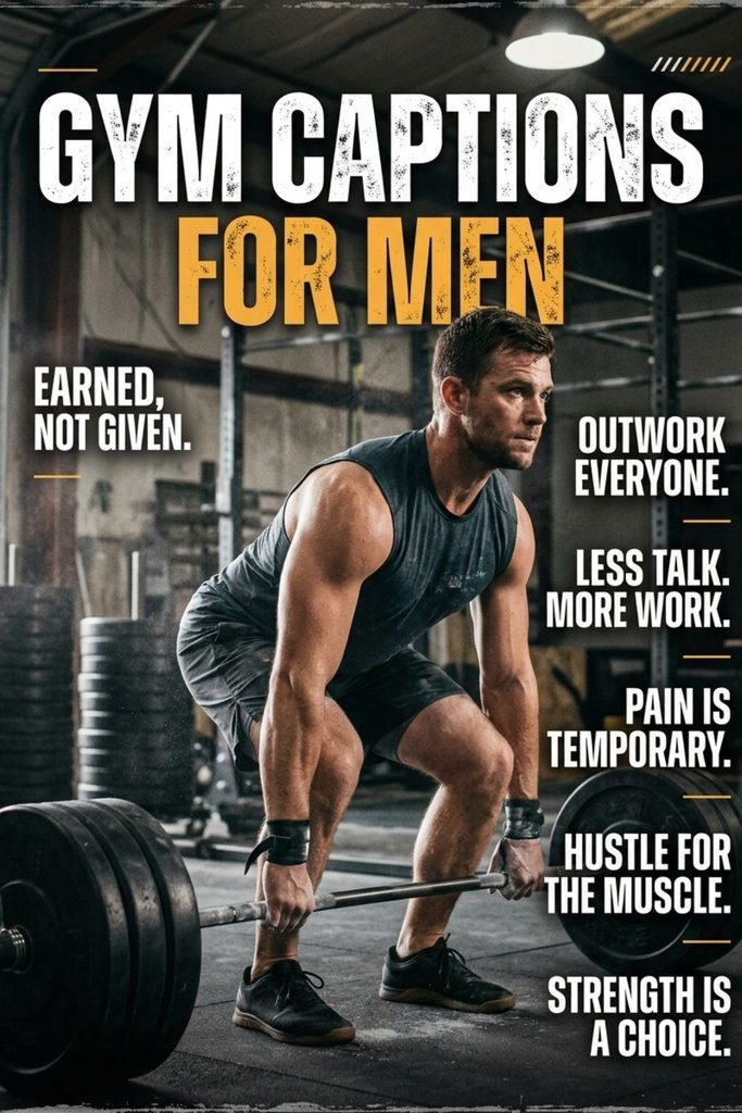 Gym Captions for Men