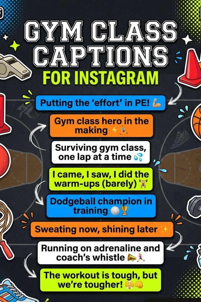 Gym Class Captions for Instagram