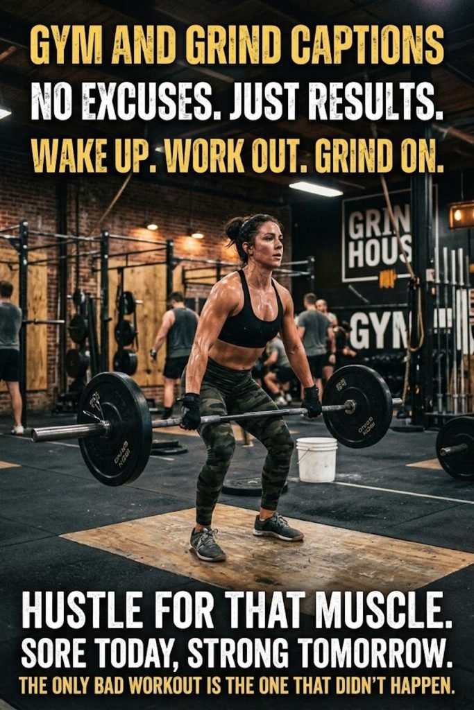 Gym and Grind Captions