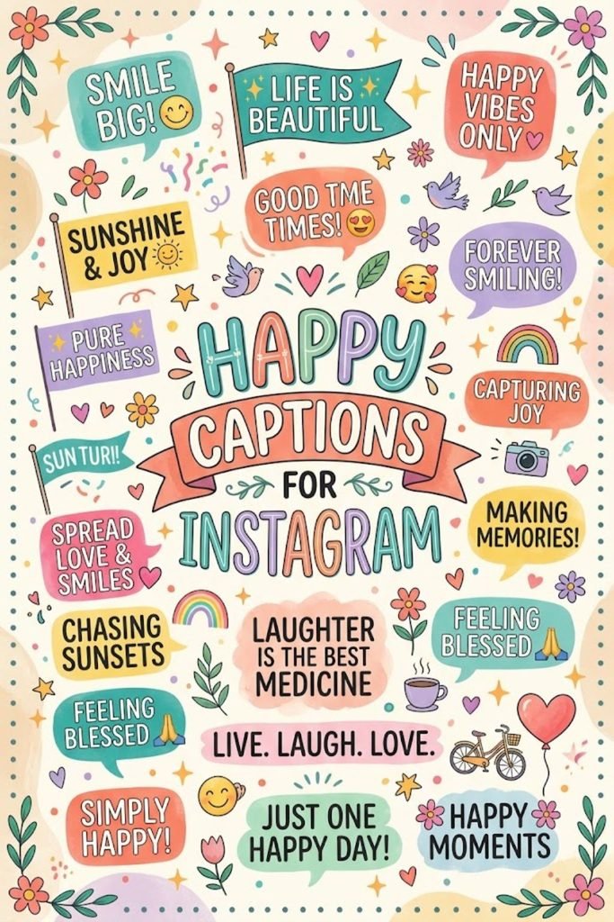 Happy Captions for Instagram