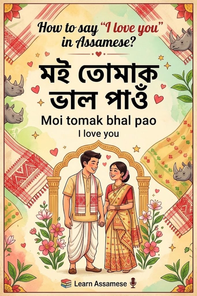 How to say "I love you" in Assamese?