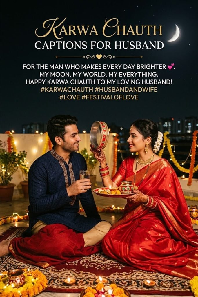 Instagram Caption For Karwa Chauth For Husband